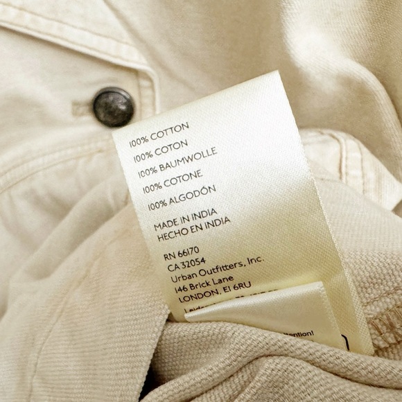 NWT Free People Viva Surplus Peacoat Cropped Trench Jacket Morning Oat - Picture 6 of 7